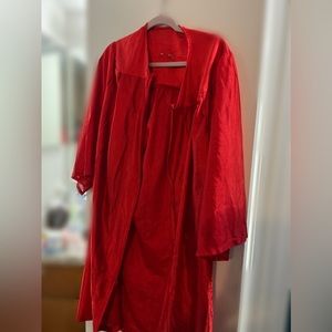 Red Graduation Gown